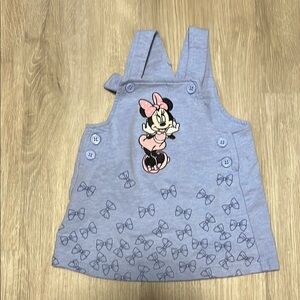 Blue Minnie Mouse Dress with Bow Accents